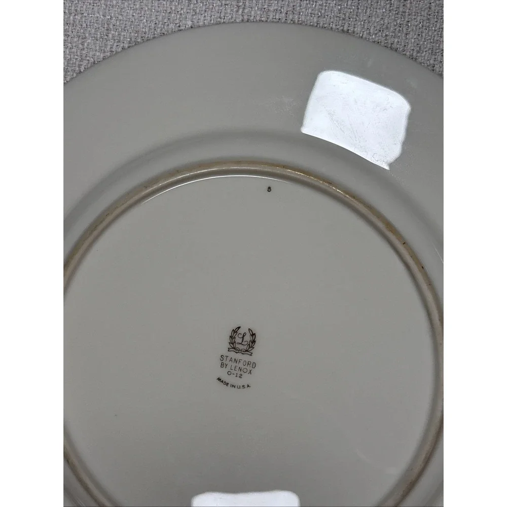 ⁠4 Lenox STANFORD O-12 Dinner Plates 10.25